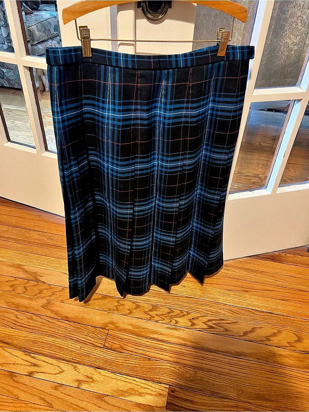 Pendleton Vintage Pendleton Wool Plaid Pleated Midi Skirt Vintage Wool Plaid - Picture 3 of 6